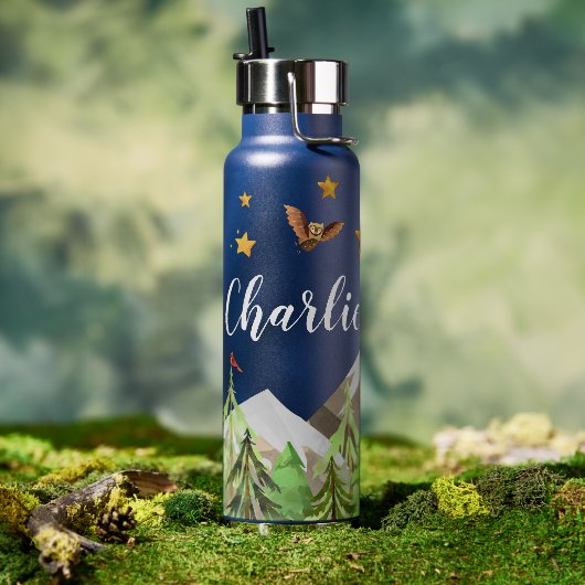 Bouteille d'eau personnalisée | Mountain Explorer  (Couvercle)