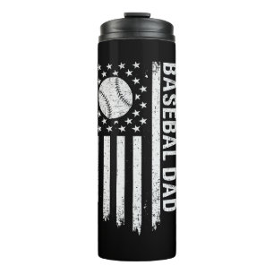 Bouteille d'eau personnalisée pour papa de basebal