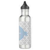 Bouteille d'eau personnalisée Sky Blue Quatrefoil (Droite)