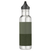 Bouteille d'eau personnalisée verte à deux tons (Gauche)