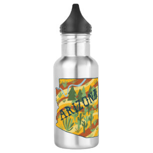 Bouteille D'eau PERSONNALISER IT Arizona Carte illustrée