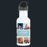 Bouteille D'eau Personnaliser le collage de photos de nom d'enfant<br><div class="desc">Une bouteille d'eau de collage photo Instagram moderne et personnalisée pour la meilleure journée de retour à l'école. Un cadeau parfait aussi pour l'anniversaire d'un enfant ! Elle adorera transporter ses gens préférés partout où il ira et cela aidera à soulager l'anxiété pendant le premier jour de l'école. C'est la...</div>