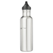 Bouteille D'eau Personnaliser le nom dans le script noir (Droite)