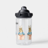 Bouteille D'eau Personnaliser Pierre le lapin avec le nom (Salle de sport)