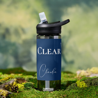 Bouteille D'eau Personnalisez Eau Cool claire et Beau Bleu
