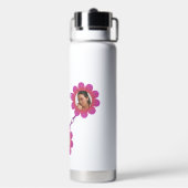 Bouteille d'eau personnelle rose personnalisée (Arrière)