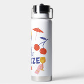 Bouteille d'eau personnelle rouge chocolat jaune (Arrière)