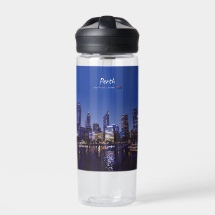 Bouteille D'eau Perth, Australie - Skyline de la ville la nuit Cam