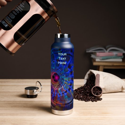 Bouteille D'eau Perturbation (Café (pivoté))