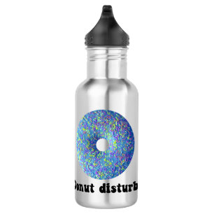 Bouteille d'eau perturbée par la Donut