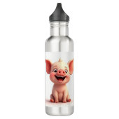Bouteille D'eau Petit cochon souriant (Gauche)