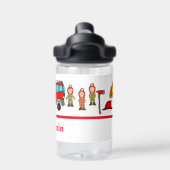 Bouteille D'eau Petit mignon Moteur de feu rouge et pompiers (Salle de sport)