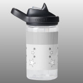 Bouteille D'eau Petit singe ajouter nom avec étoiles enfants gris