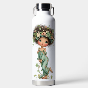 BOUTEILLE D'EAU PETITE FILLE IRLANDAISE ADORABLE AUX CHEVEUX BRUNS