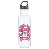 Bouteille D'eau Peu de lapin du câlin de Nana (Devant)