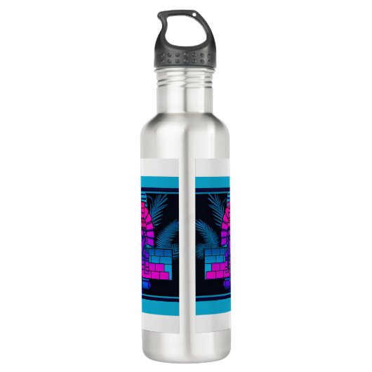 Bouteille D'eau Pharaon Synthwave (Dos)