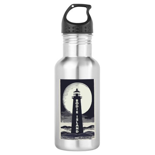 Bouteille D'eau Phare de Bodie Island North Carolina Moon (Devant)