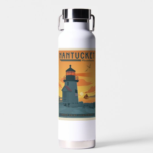 Bouteille D'eau Phare de Brant Point | Nantucket MA (Avant)