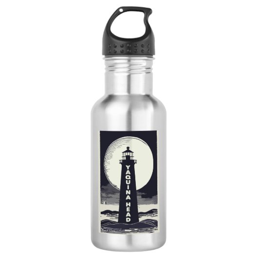 Bouteille D'eau Phare de Yaquina Head Oregon Moon (Devant)