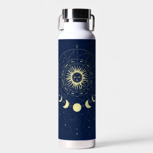 Bouteille D'eau Phases de la lune solaire céleste Zodiac