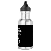 Bouteille D'eau Philippiens 4 Bible Verset Noir Moderne (Droite)