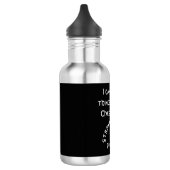 Bouteille D'eau Philippiens 4 Bible Verset Noir Moderne (Gauche)
