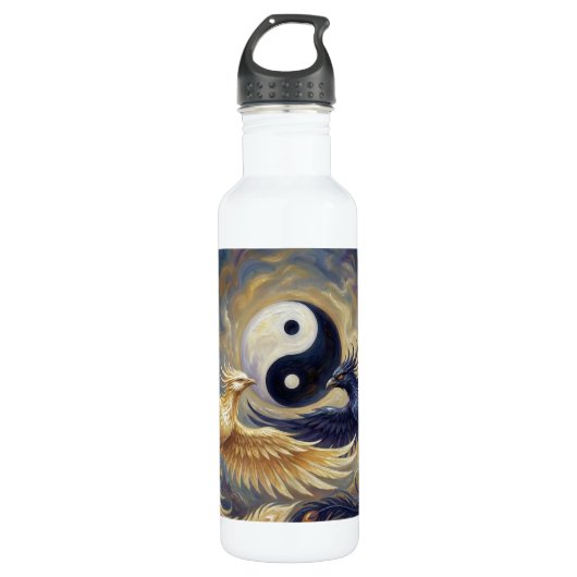 Bouteille D'eau Phoenix yin yang (Devant)