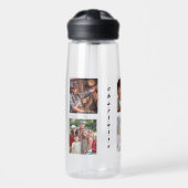 Bouteille D'eau Photo collage famille meilleur nom d'amis (Avant)