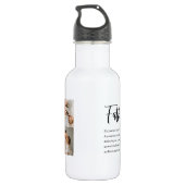 Bouteille D'eau Photo Collage Moderne Avec Père Meilleur Devis Cad (Dos)