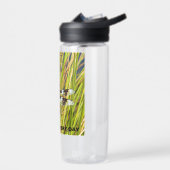 Bouteille D'eau Photo de la libellule blanche commune du jour des (Gauche)