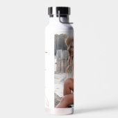 Bouteille D'eau Photo en terre cuite script de graduation moderne (Gauche)