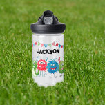 Bouteille D'eau Photo Enfants Monstres<br><div class="desc">Cette bouteille d'eau à thème monstre est parfaite pour les enfants à l'école ou en déplacement. La bouteille présente, 4 monstres dans les tons vert, bleu et rouge, le bunting et leur nom. Les styles, tailles et couleurs de police peuvent être modifiés après la personnalisation en cliquant sur le lien...</div>