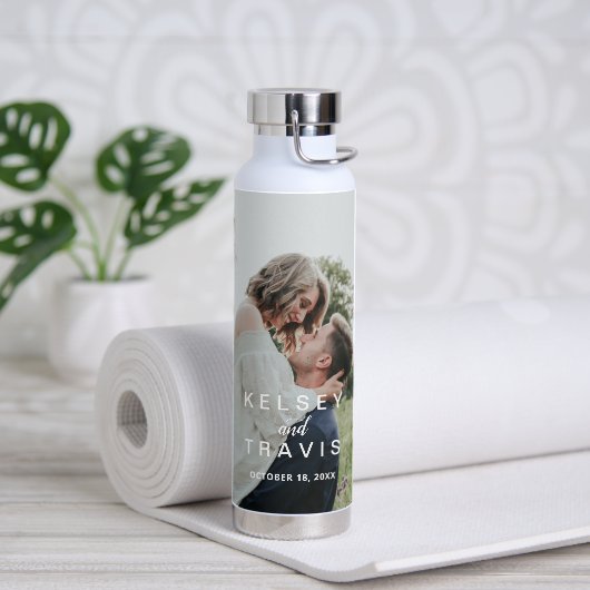 Bouteille D'eau Photo Mariage simple moderne (Yoga)