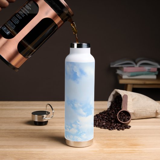 Bouteille D'eau Photo Peaceful Blue Sky Simple (Gym)