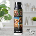 Bouteille D'eau Photo personnalisée Chien Papa<br><div class="desc">Personnalisé Best Dog Papa 9 Photo Collage Bouteille d'eau. Cette bouteille d'eau chaleureuse est une façon parfaite de célébrer le papa chien dans votre vie. Avec un collage de neuf photos d'animaux chères, cette bouteille rassemble des souvenirs bien-aimés pour un rappel touchant et quotidien. En bas, Best Dog Dad est...</div>