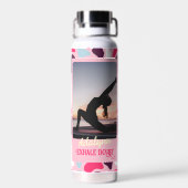 Bouteille D'eau Photo personnalisée Yoga Lover enseignant maman fe (Arrière)