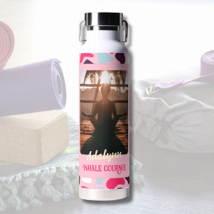 Bouteille D'eau Photo personnalisée Yoga Lover enseignant maman fe
