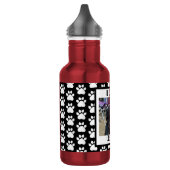 Bouteille D'eau Photo pour animaux customisés et Empreinte de patt (Gauche)