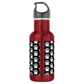 Bouteille D'eau Photo pour animaux customisés et Empreinte de patt (Dos)