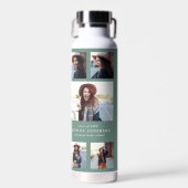 Bouteille D'eau Photo saute verte script de graduation moderne élé (Avant)