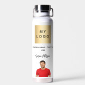 Bouteille D'eau Photo signature du logo de l'entreprise (Arrière)