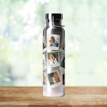 Bouteille D'eau Photos vintages<br><div class="desc">Légendes personnalisées sur 15 photos avec cadre de style vintage; bouteille en métal ressemble à des photos collées au réfrigérateur!</div>