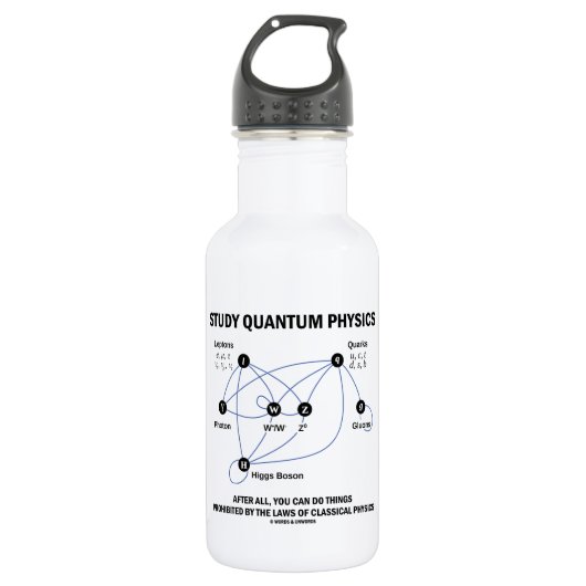 Bouteille D'eau Physique de Quantum d'étude vous pouvez faire des (Devant)