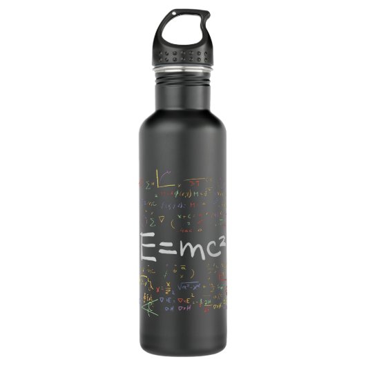 Bouteille D'eau Physique et formules mathématiques EMC2 (Devant)