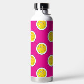 Bouteille D'eau Pickleball Jaune Pickleballs Pois Hot rose (Droite)