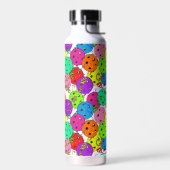 Bouteille D'eau Pickleball Party Confetti et Pickleball Ballons (Gauche)
