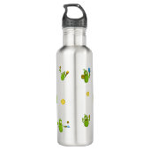 Bouteille D'eau Pickleball Player Nom personnalisé Drôle (Dos)