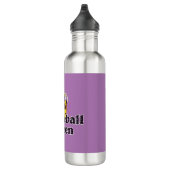 Bouteille D'eau Pickleball Queen, Balle Jaune Violet, Couronne Or (Droite)