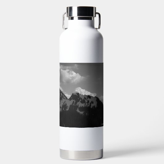 Bouteille D'eau Pics et nuages (Avant)