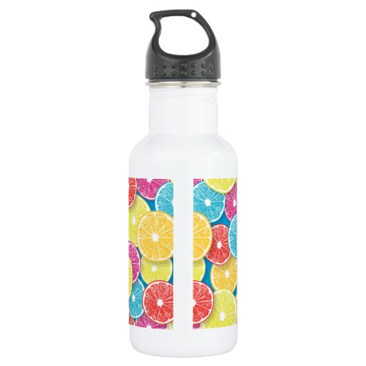Bouteille D'eau Pièces de fruits d'agrumes (Dos)